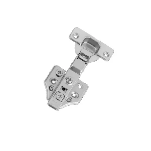OZONE Hinge with Smooth & Silent Closing Half Overlay Cabinet Hinge 3-Hole Nickle Plated, OEC451-B3S-SC 3DA NP