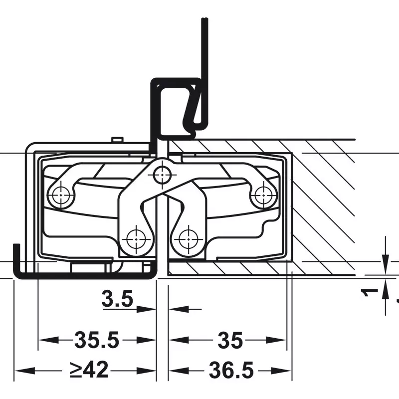 hafele-3d-concealed-hinge-te640-series-180-opening-angle-din-leftright-mounting-black-matt-finish-suitable-for-flush-doors-up-to-200-kg-92419437