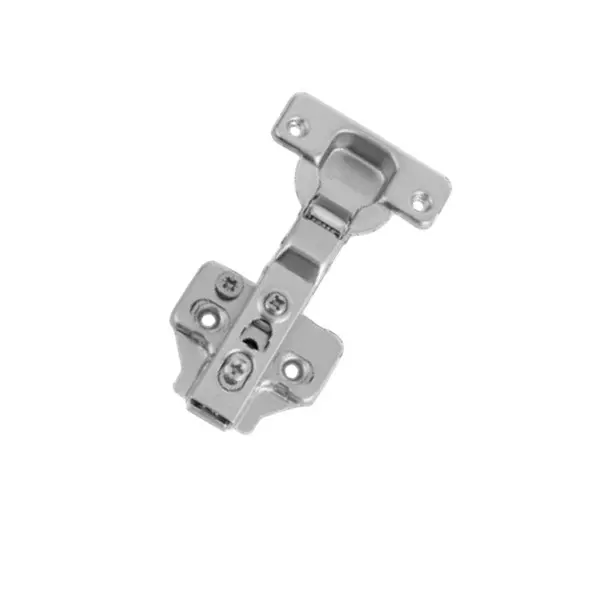 OZONE Hinge with Smooth & Silent Closing Half Overlay Cabinet Hinge 2-Hole Nickle Plated, OEC451-B2S-SCN 3DA NP