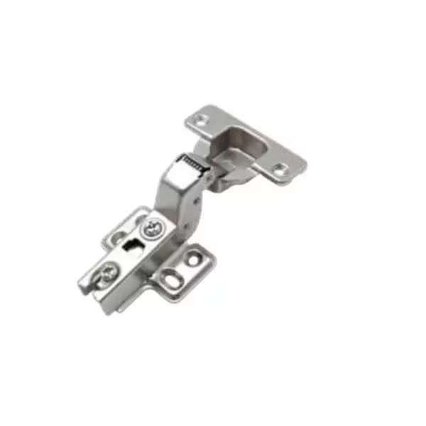 OZONE Soft Close Screw-On Hinge With 4 Hole Mounting Plate Nickle Plated