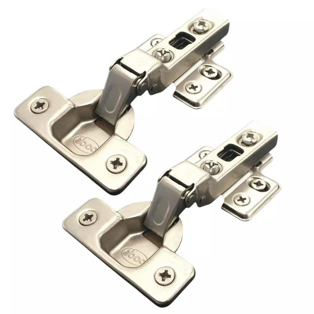 Ebco HC-I-M1 35 mm Nickel Plated Click on Hinge (Set of 2)