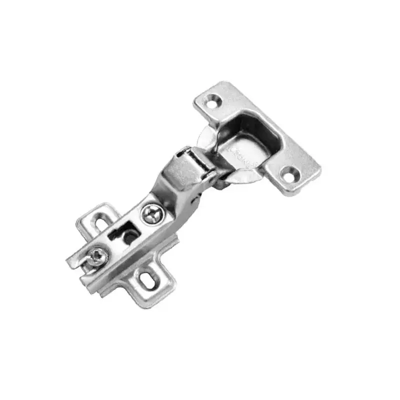 OZONE Auto-Close Concealed Inset Cabinet Hinge 2-Hole Screw-On Design 14-22 mm Door Thickness Nickel Plated, EC351-SO-C2S C15 NP