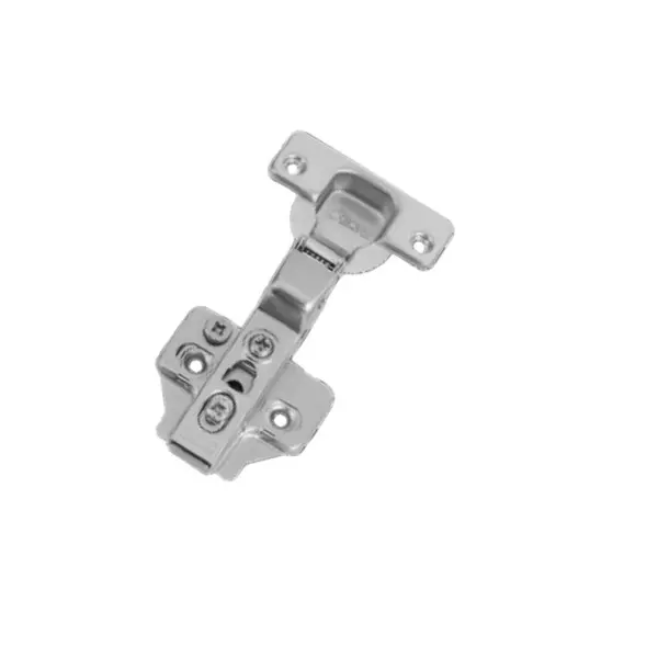 OZONE Soft Close Clip-On 3D Adjustment Hinge With 2 Hole Mounting Plate Nickle Plated