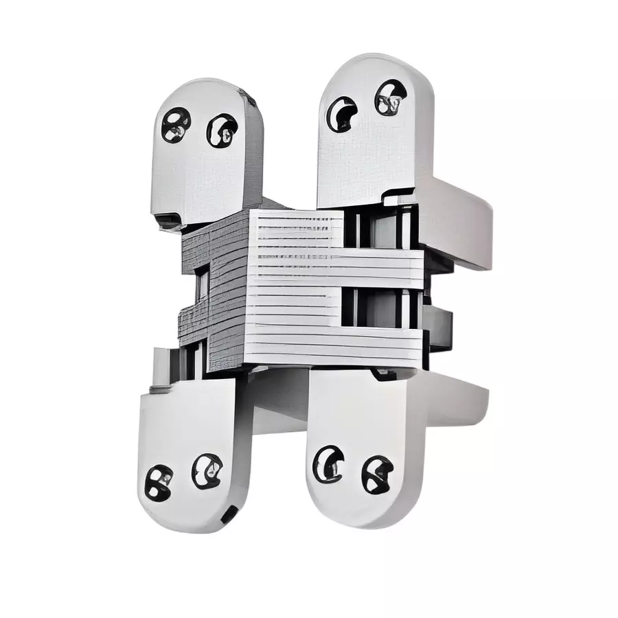 GEZE Concealed Hinge with Screw, Size 95/19, Zinc + St Body and SS Finish, 8115612