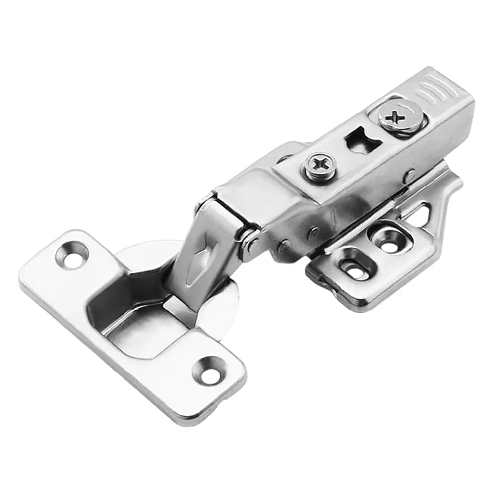 MED BUDDY Hydraulic Cabinet Hinge Clip-on Soft Close Concealed, 0 Crank- Full Overlay (Pack of 2 Pcs)