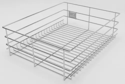 Hettich CargoTech M Plain Wire Basket  500 mm Depth  with KA Clamps 9190405