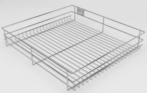 Hettich CargoTech M Plain Wire Basket  500 mm Depth  with KA Clamps 9190388