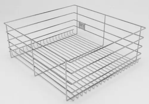 Hettich CargoTech M Plain Wire Basket  500 mm Depth  with KA Clamps 9190406