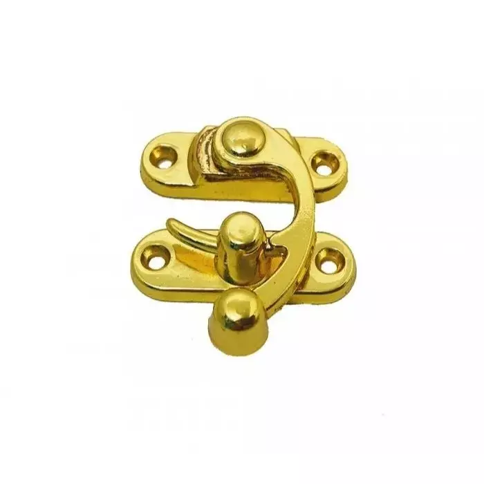 MED BUDDY Lock/Latch/Hook/Swing Clasp 34x28 mm Golden (Pack of 20 Pcs with Screws)