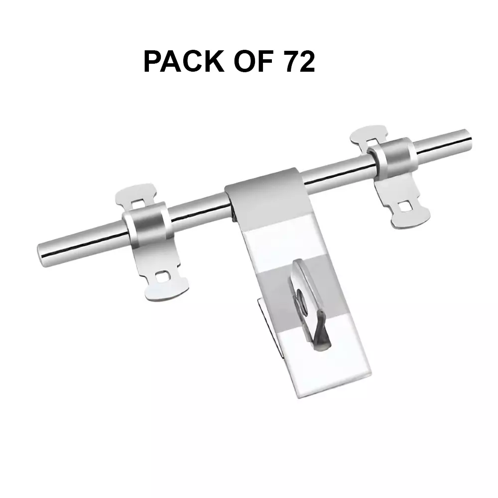 Cozi Gold Door Aldrop Kundan 3 mm Plate Thickness 16 mm Rod Thickness & (10 inch) 250 mm Size (Pack of 72)