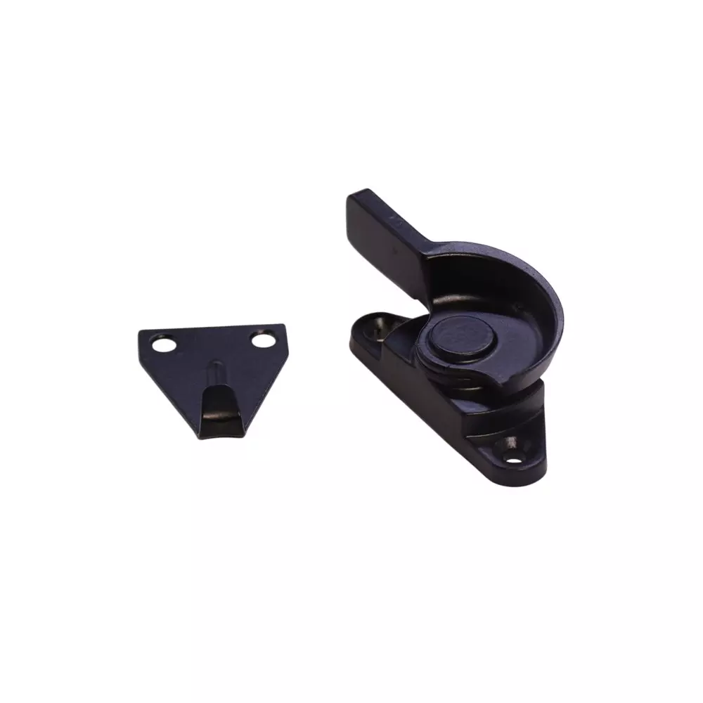 Ebco Crescent Latch Black Finish and Left Hand Movement for Sliding Windows, CRL-2L-R/S/Z/F