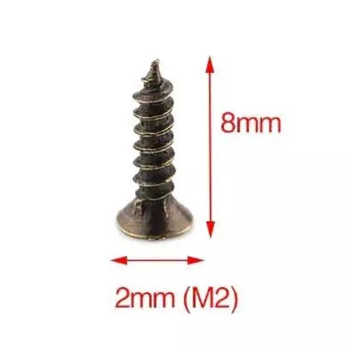 MED BUDDY Lock/Latch/Hook/Swing Clasp 34x28 mm Bronze (Pack of 20 Pcs with Screws)