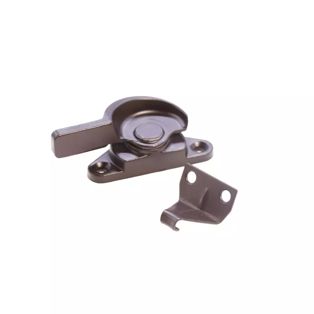 Ebco Crescent Latch Silver Finish and Left Hand Movement for Sliding Windows, CRL-2L-R/S/Z/F