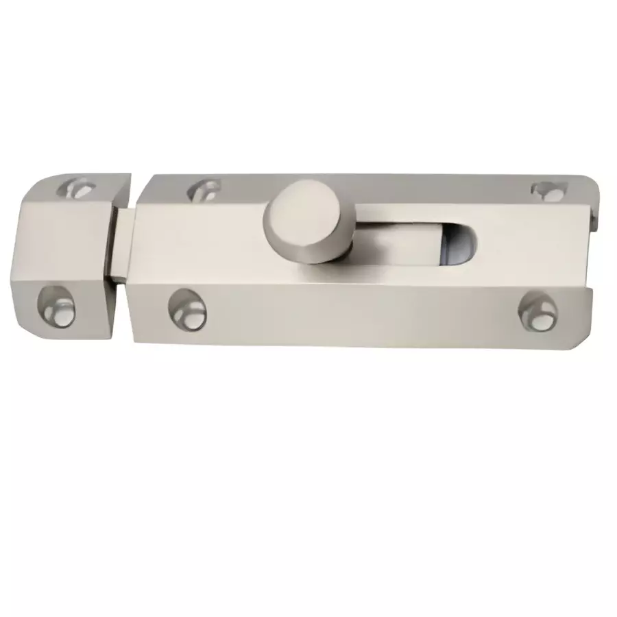 GEZE Baby Latch With Fixing Screws, Size 75 mm, SS Finish and Brass Body, 8115819