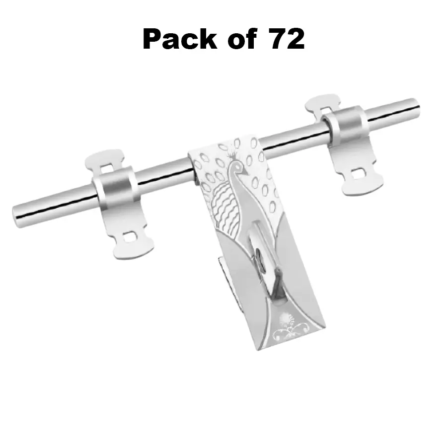 Cozi Gold Laser Aldrops Peacock 3 mm Plate Thickness 16 mm Rod Thickness & 300 mm (12 inch) Size (Pack of 72)