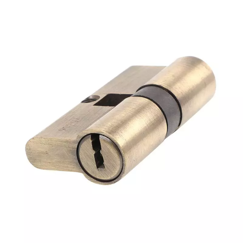 Link Euro Profile Cylinder Lock Regular Keys One Side Key Zinc Antique Finish With 3 Keys 72 mm