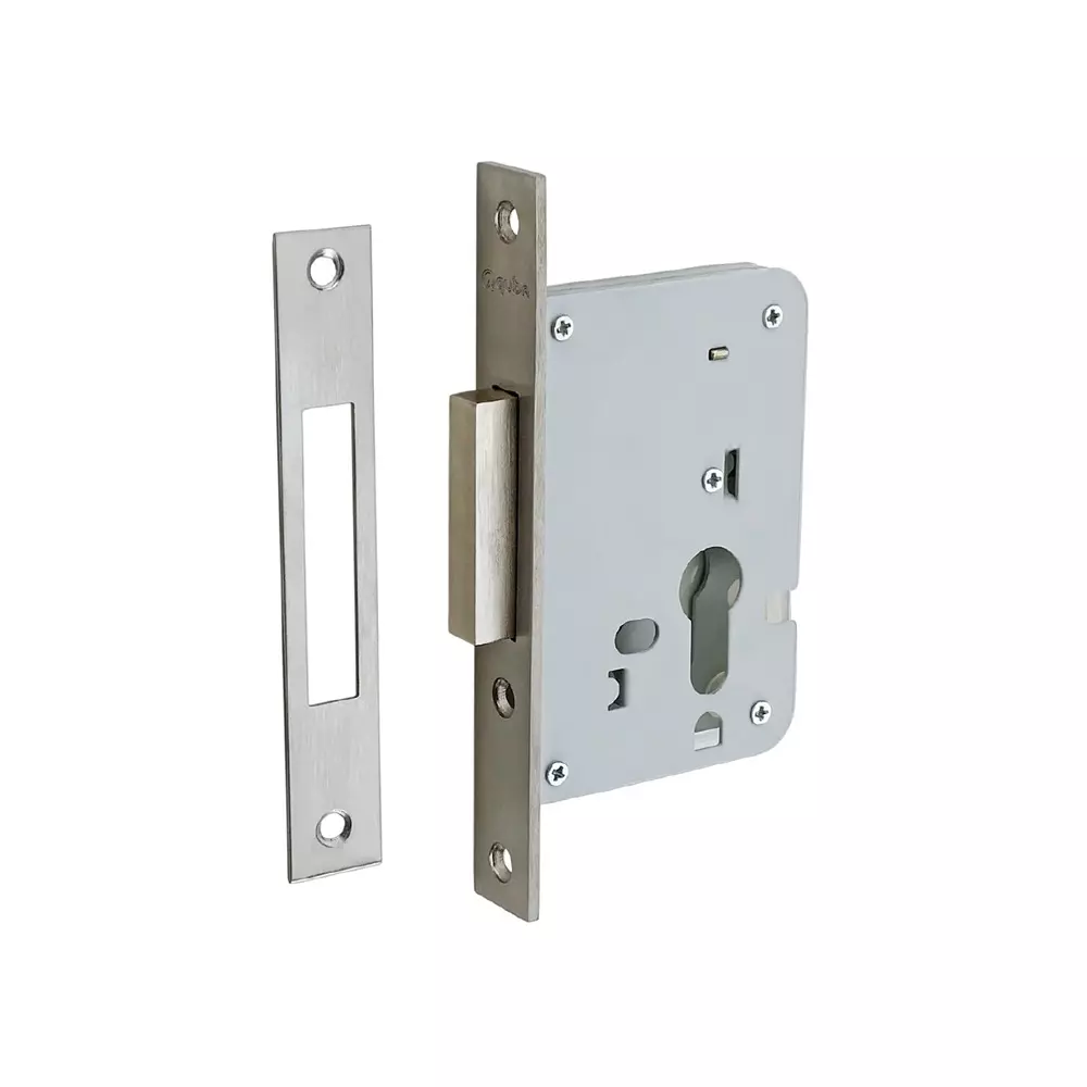 Quba Mortise Dead Lock 50 mm Backset SS Finish, Q 106