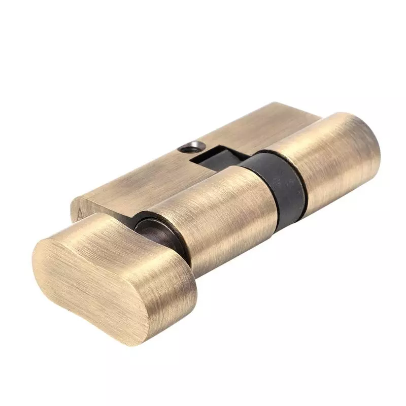 Link Euro Profile Bathroom Cylinder Lock Zinc Antique Finish 62 mm