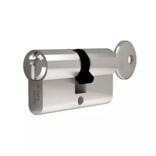 DORMA Euro Profile Double Cylinder Lock DEC 6 Plus 70 mm (35 mm + 35 mm) Nickel Plated Both Side Key, 9111480
