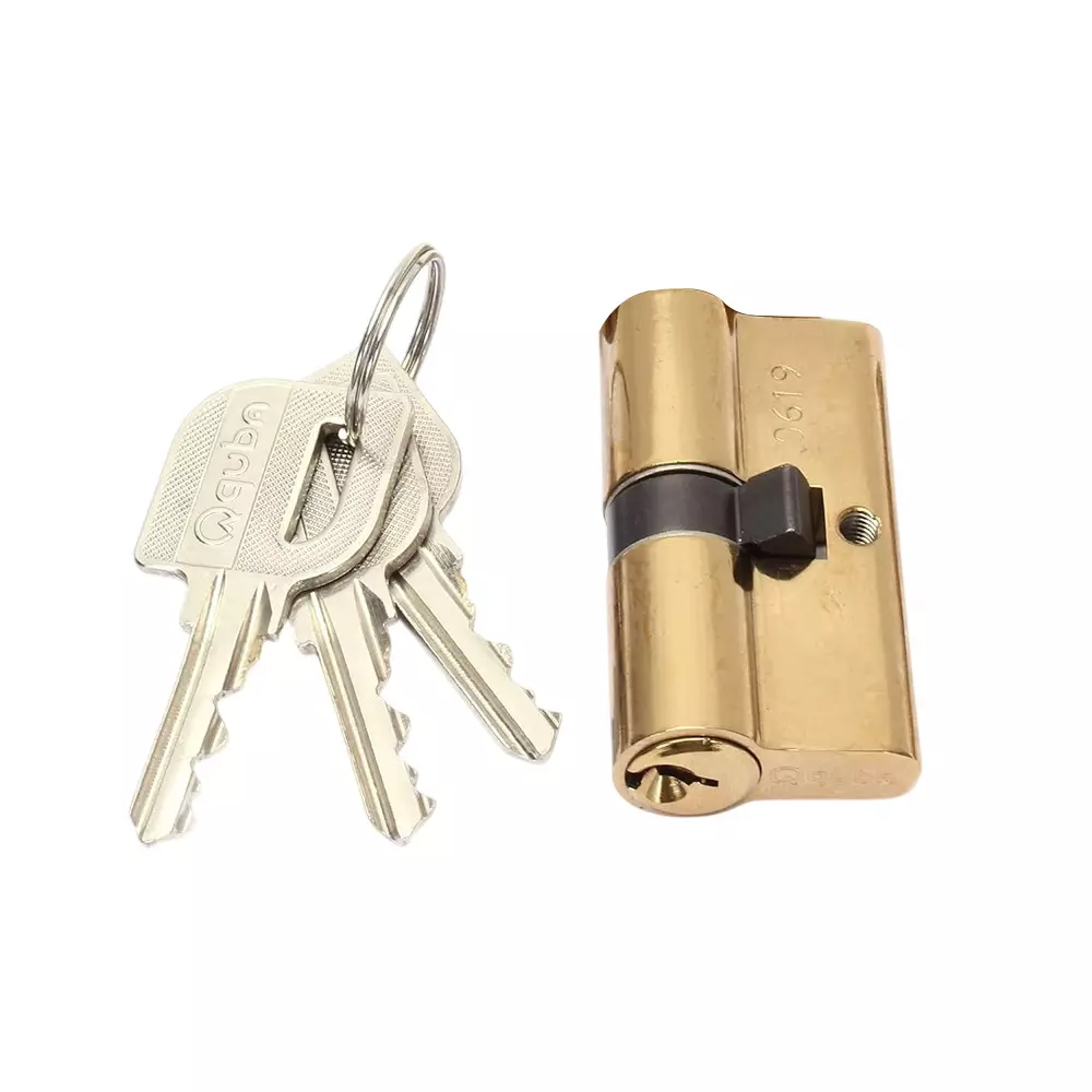 Quba Euro Profile Cylinder Lock Regular Key BGPVD Finish 100 mm, Q 10 KK