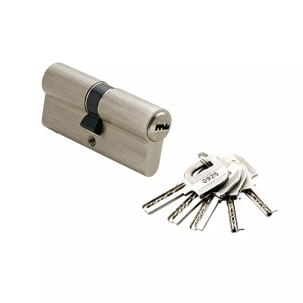 Quba Euro Profile Cylinder Lock Computer Key AB Finish 100 mm, Q 20 KK
