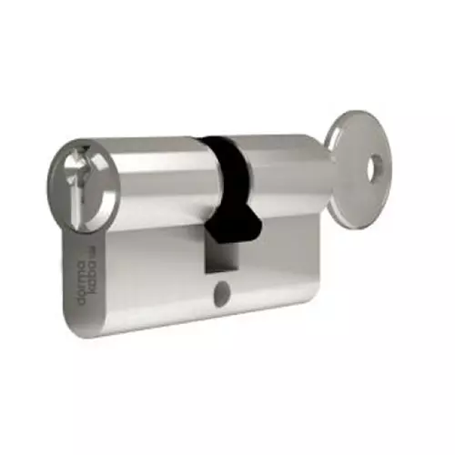 DORMA Euro Profile Double Cylinder Lock DEC 6 Plus 60 mm (30 mm + 30 mm) Nickel Plated Both Side Key, 9111478