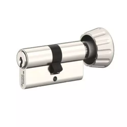 DORMA Euro Profile Cylinder Lock Expert Plus 80 mm (40 mm + 40 mm) Nickel Plated Key & Thumbturn, 9200658