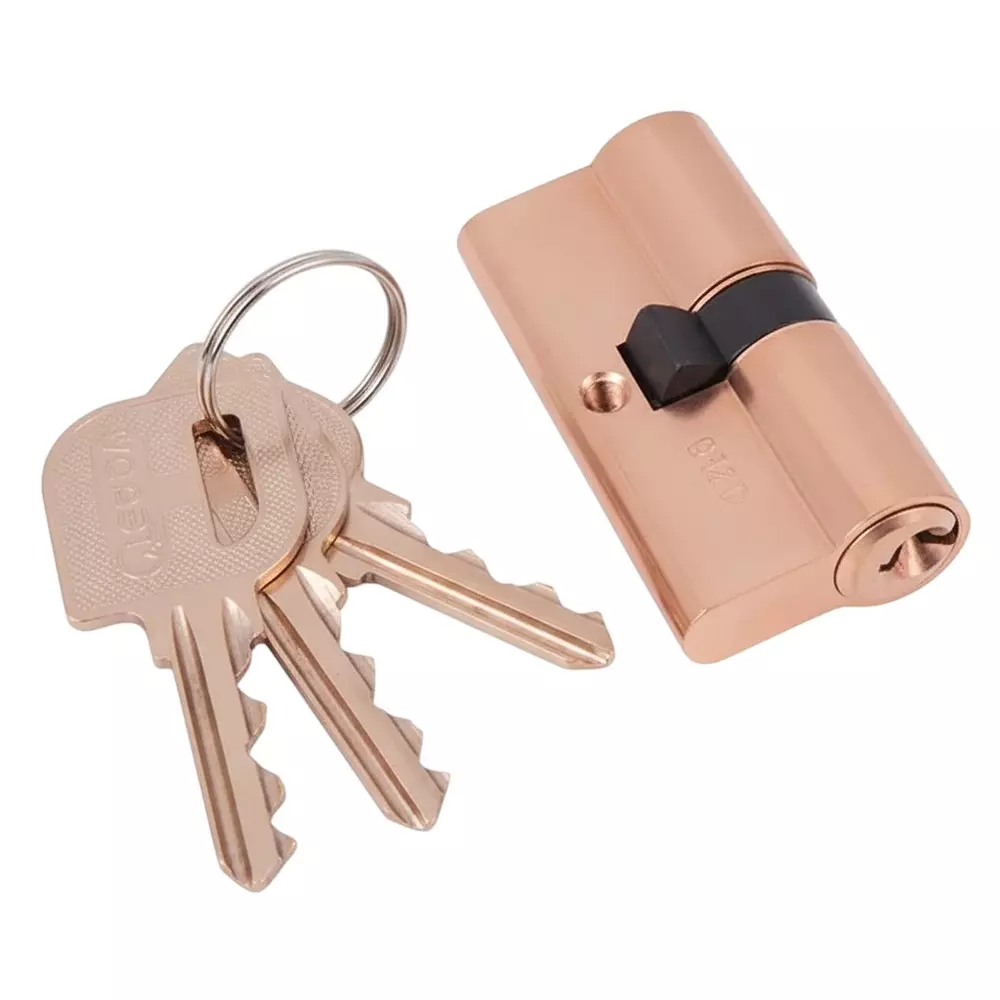 Quba Euro Profile Cylinder Lock Regular Key RGPVD Finish 125 mm, Q 10 KK