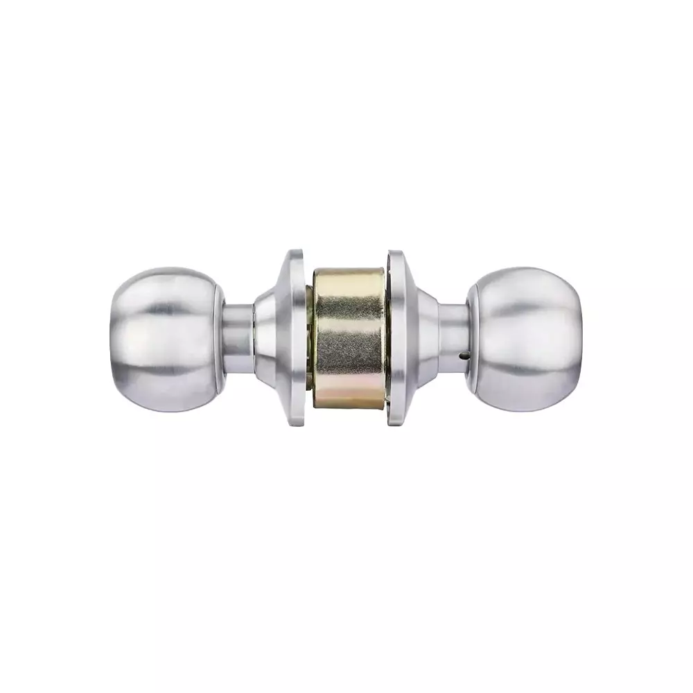 GODREJ Classic Cylindrical Lock Pin with 3 Keys 70 mm Backset Stainless Steel Finish, 5820