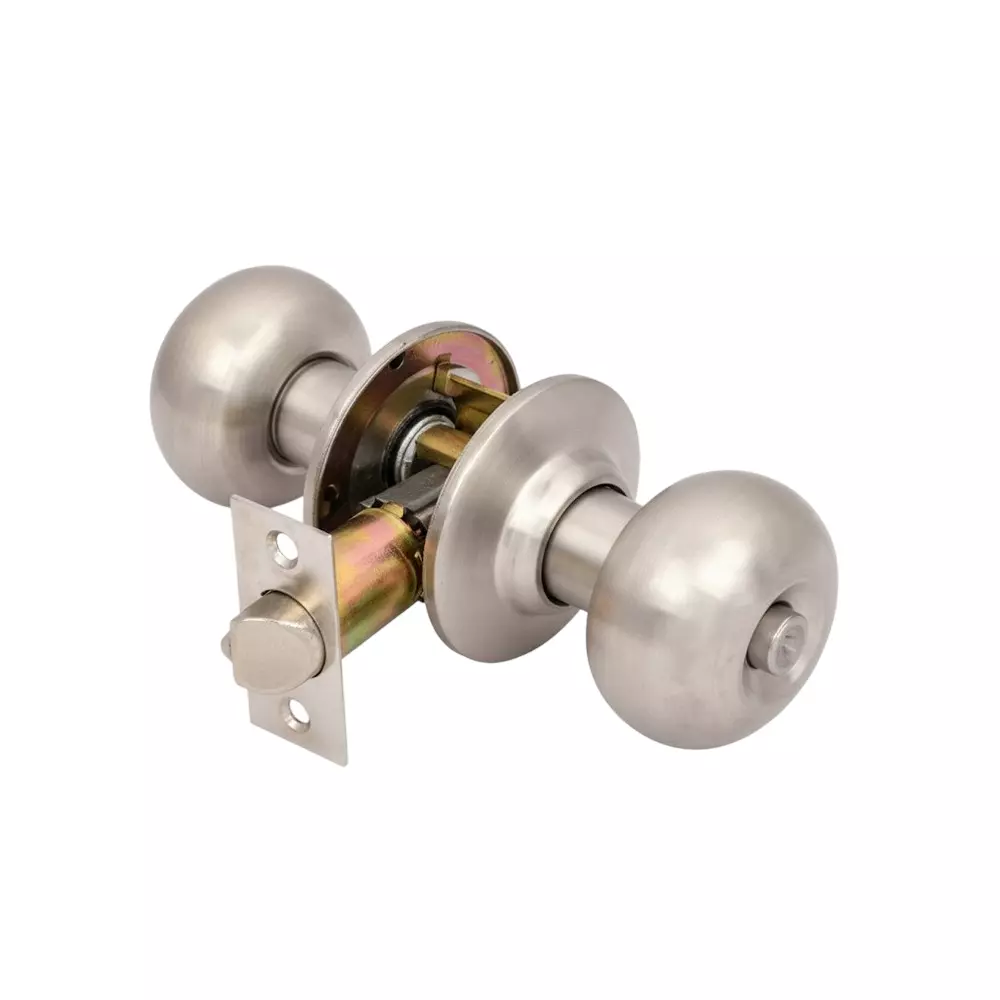 Harrison Pincylindrical Eco Lock 60 mm Stainless Steel SS Finish with 3 Keys, 0497