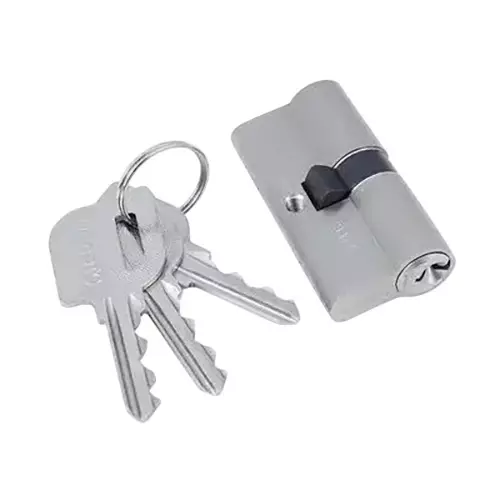 Quba Euro Profile Cylinder Lock Regular Key SS Finish 125 mm, Q 10 KK