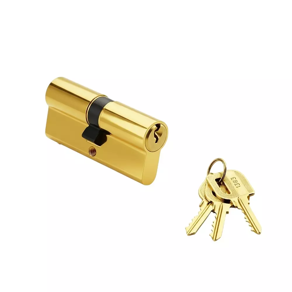 Quba Euro Profile Cylinder Lock Regular Key GPVD Finish 125 mm, Q 10 KK