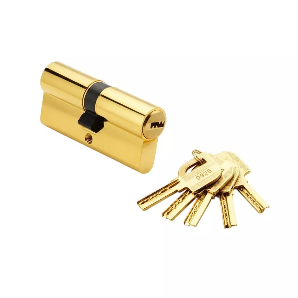 Quba Euro Profile Cylinder Lock Computer Key GPVD Finish 70 mm, Q 20 KK
