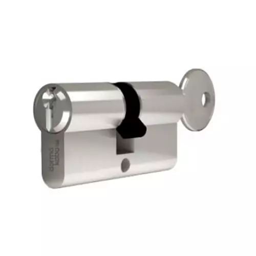DORMA Euro Profile Double Cylinder Lock DEC 6 Plus 100 mm (50 mm + 50 mm) Nickel Plated Both Side Key, 9111387