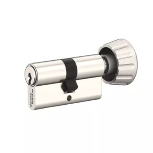 DORMA Euro Profile Cylinder Lock Expert Plus 70 mm (35 mm + 35 mm) Nickel Plated Key & Thumbturn, 9200657