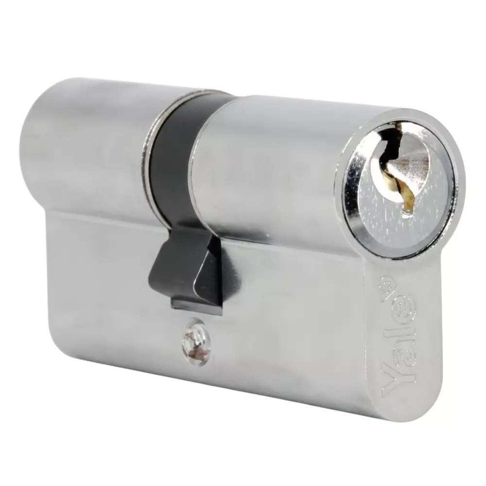 Yale Essential Euro Profile Double Cylinder 70 mm Satin Nickel, 70MM-(SN)-DC -Z