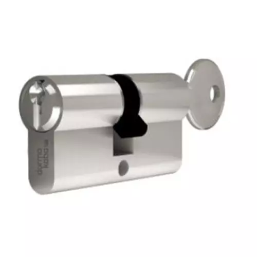 DORMA Euro Profile Double Cylinder Lock DEC 6 Plus 80 mm (40 mm + 40 mm) Nickel Plated Both Side Key, 9111482