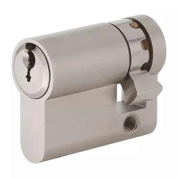 DORMA Euro Profile Cylinder Lock Pextra+ 44.5 mm (35.5 mm + 9 mm) Nickel Plated, 9200652