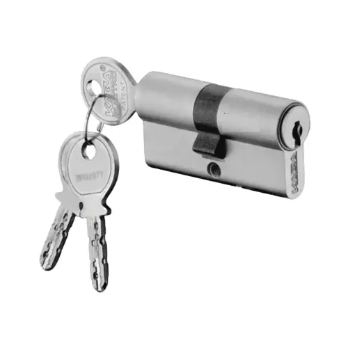 Hettich Euro Profile Cylinder Lock HSCL 90 Both Side Key Stainless Steel Finish 70 mm Door Thickness
