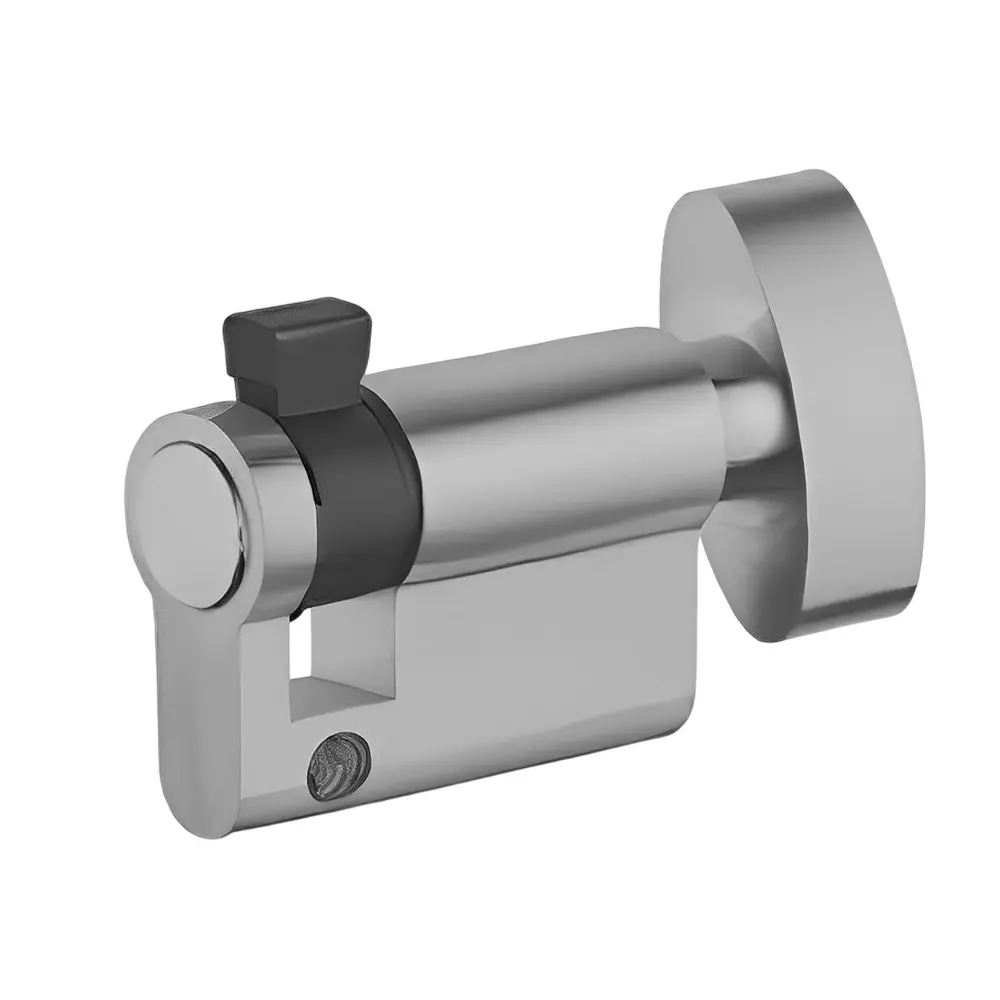 GEZE Euro Profile Cylinder Half Cylinder-Knob Type, Size 35 mm + 10 mm, Brass Body and AB, SS Finish, 8115310