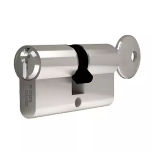 DORMA Euro Profile Double Cylinder Lock DEC 6 Plus 60 mm (30 mm + 30 mm) Nickel Plated Both Side Key, 9111379