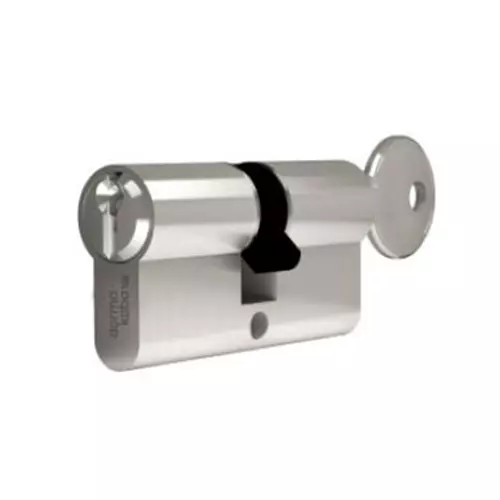 DORMA Euro Profile Double Cylinder Lock DEC 6 Plus 100 mm (50 mm + 50 mm) Nickel Plated Both Side Key, 9111486
