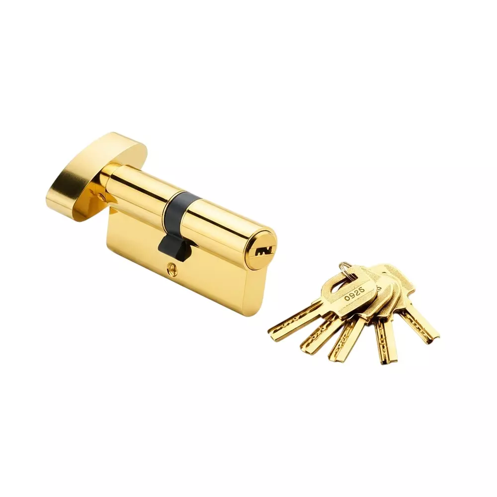 Quba Euro Profile Cylinder Lock Computer Key GPVD Finish 80 mm, Q 20 LK