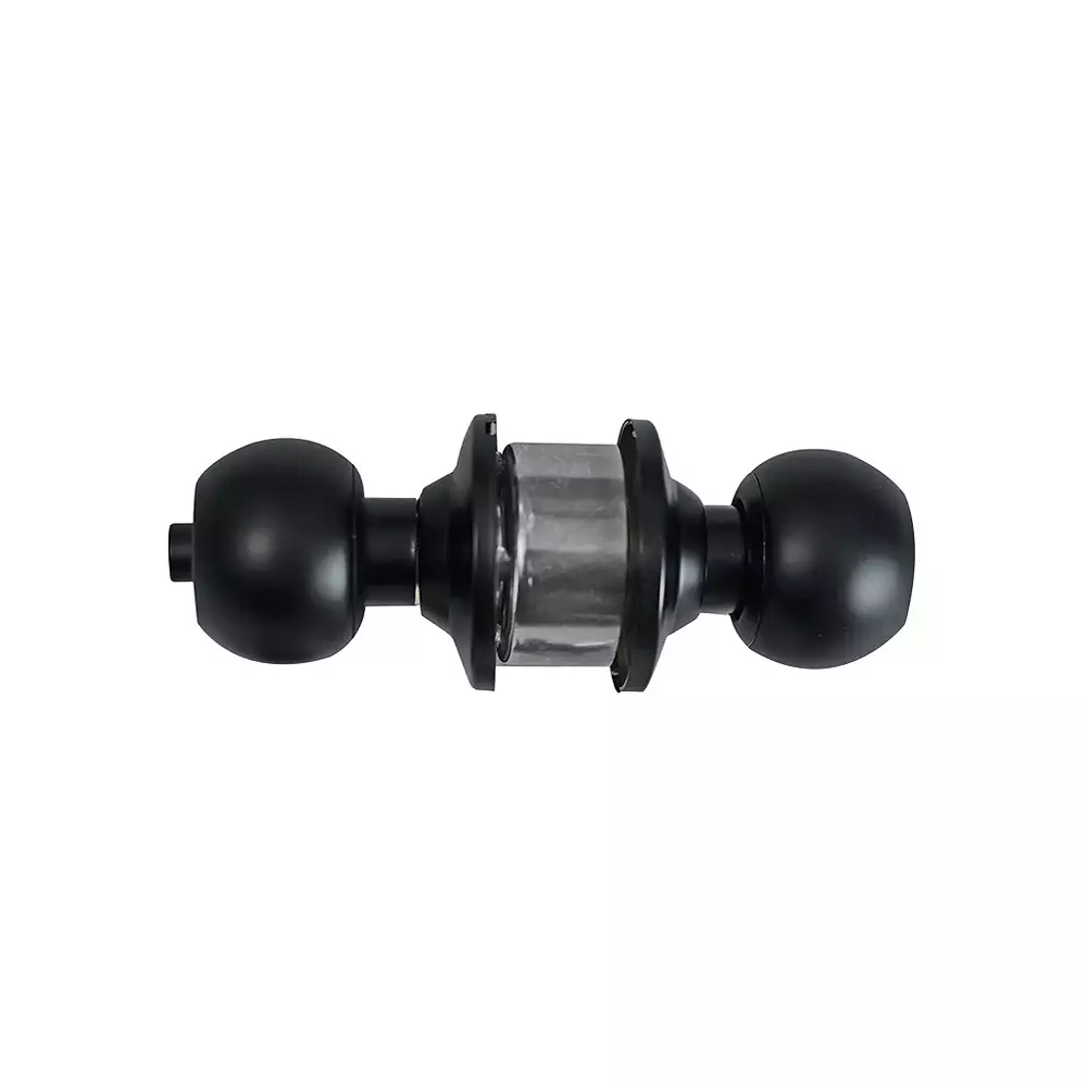 GODREJ Classic Cylindrical Lock Pin with 3 Keys 60 mm Backset Matte Black Finish, 5833