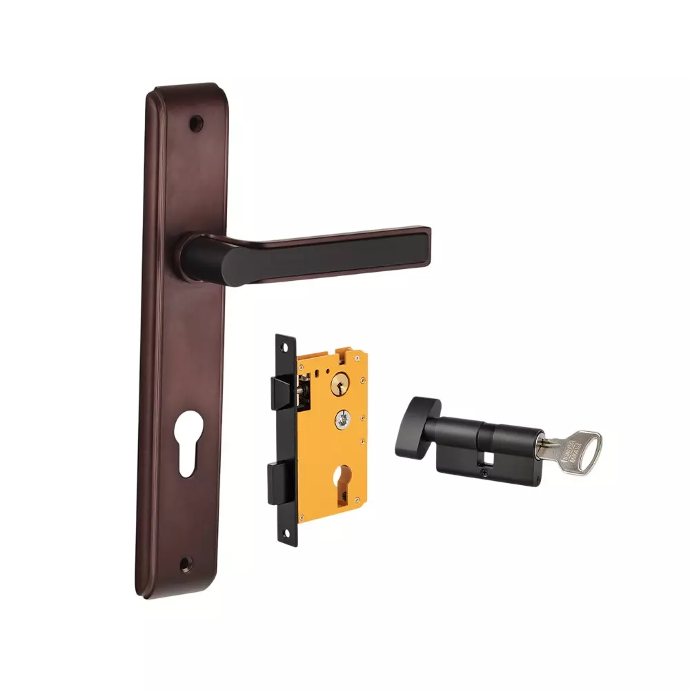 Dorset HL Series Amoli Lock Sets with Knob and Key Cylinder 60 mm MRGM Finish, HL AML