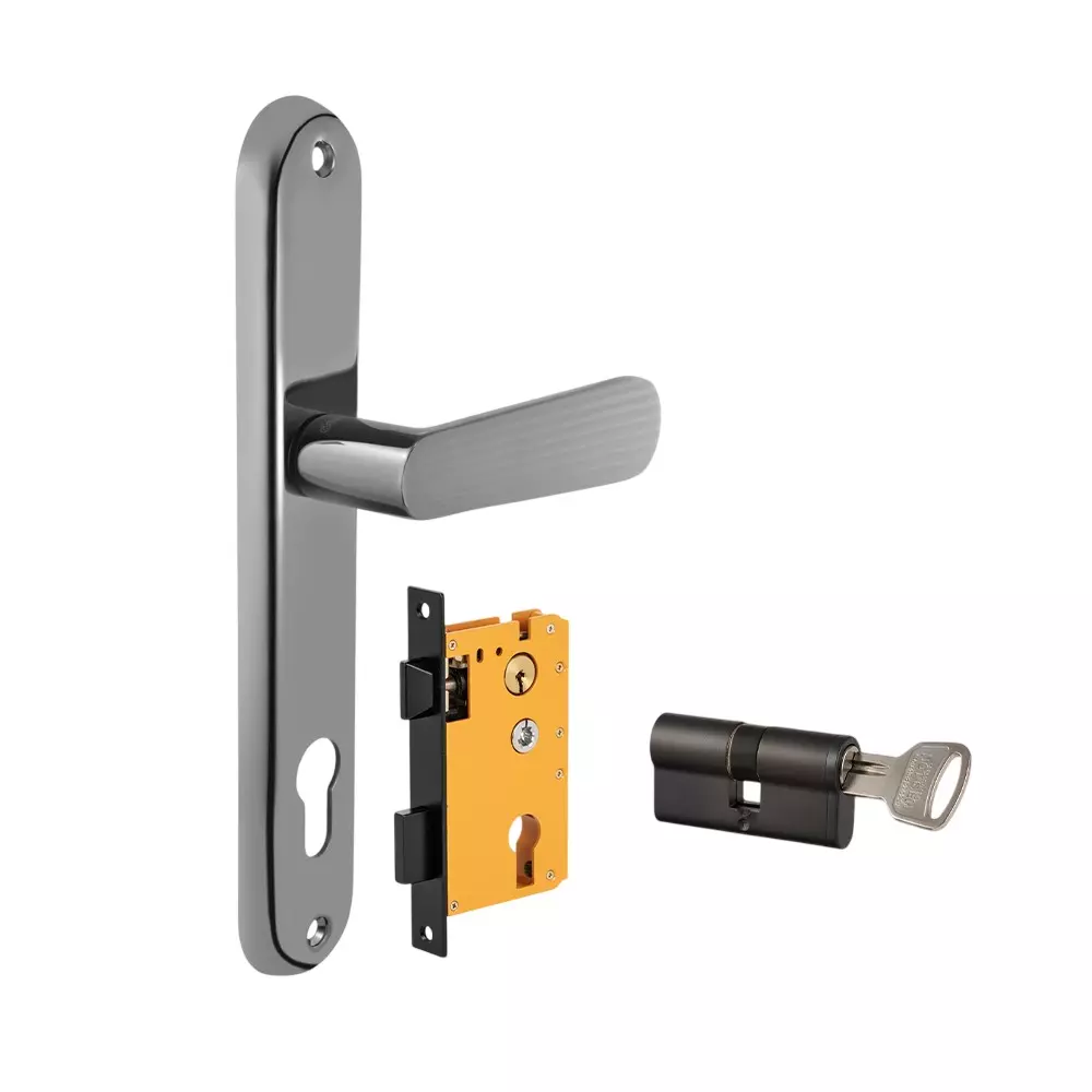 Dorset HL Series Pluris Lock Sets with Both Side Key Cylinder 60 mm BN Finish, HL PLR
