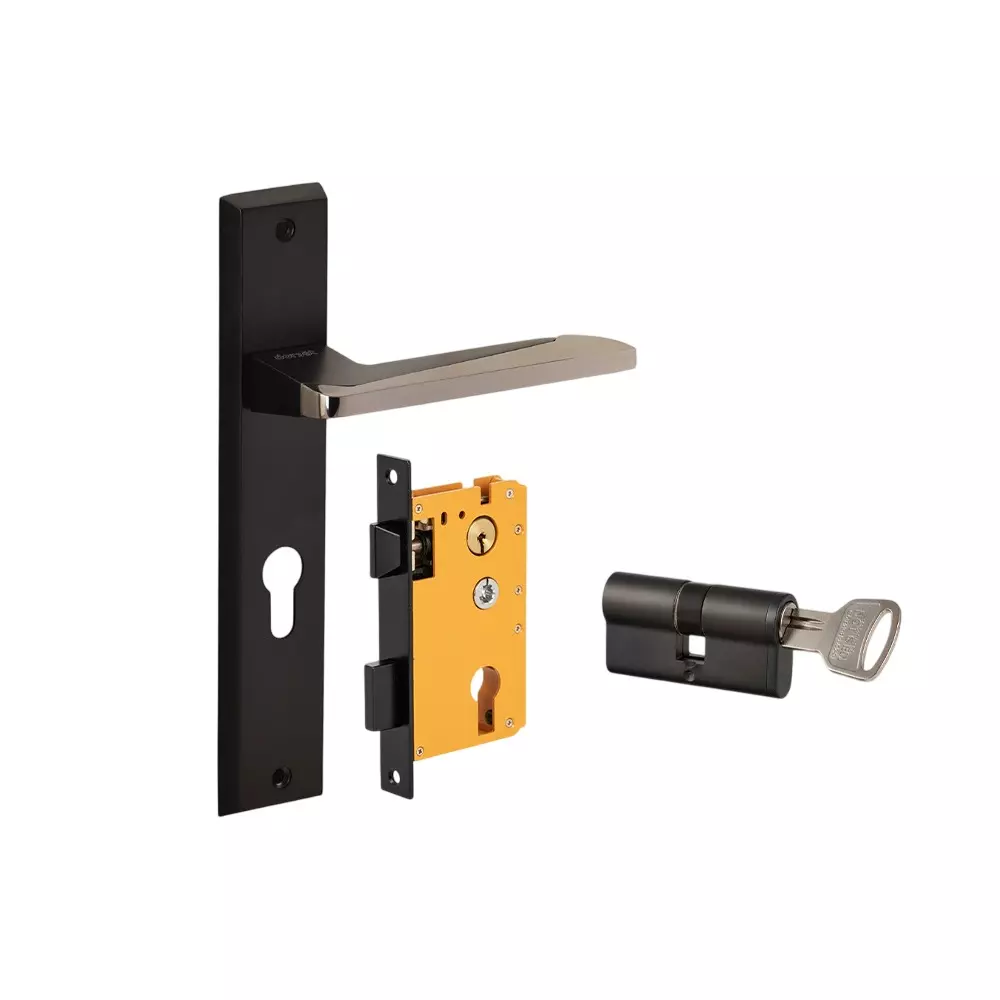 Dorset HL Series Rivaan Lock Sets With Both Side Key Cylinder 60 mm GMBN Finish, HL RVN