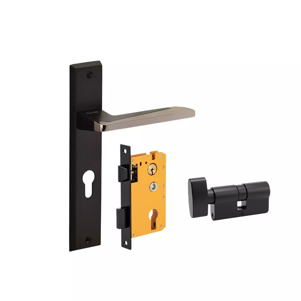 Dorset HL Series Rivaan Lock Sets With Coin and Knob Cylinder 60 mm GMBN Finish, HL RVN