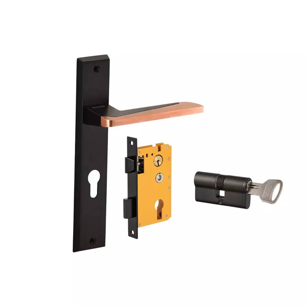 Dorset HL Series Rivaan Lock Sets With Both Side Key Cylinder 60 mm GMCU Finish, HL RVN