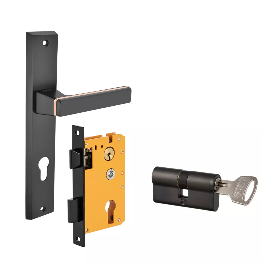 Dorset ML Series Fold Lock Sets With Both Side Key Cylinder 60 mm GMCU Finish, HL FOL OR